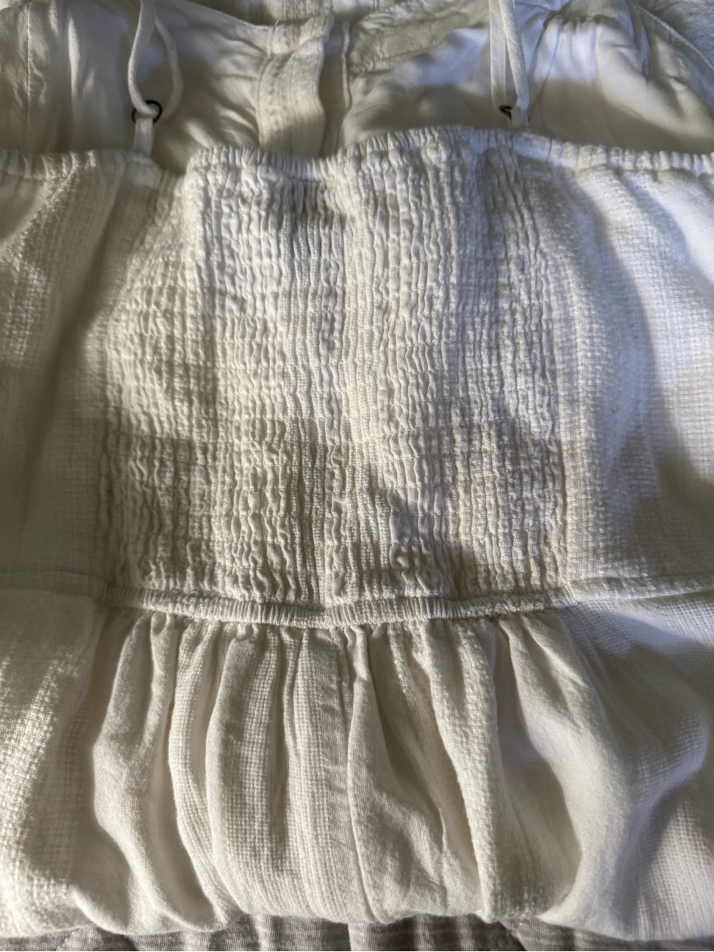Universal Thread White Textured Button Front Sundress - Picture 14 of 14